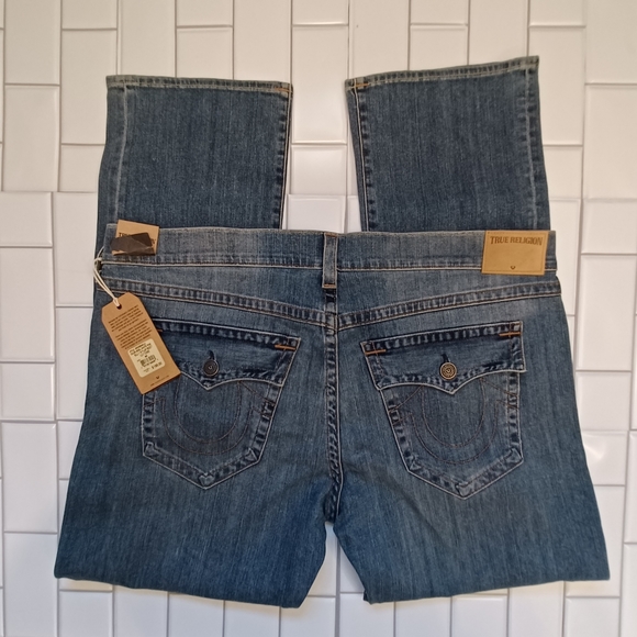 True Religion Men's Billy Bootcut Jeans Flap Pockets Size 44X33 New With Tags - Picture 4 of 6